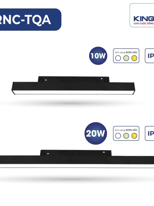 Phụ Kiện Ray Nam Châm Kingled Rắc nối nguồn DC kích thước 390x18x18mm