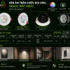 Đèn led Âm Trần Chiếu Rọi Kingled Dòng Opal, Góc chiếu 25°, 3 Chế Độ Ánh Sáng 7W Ø90*C52mm lỗ khoét Ø76mm