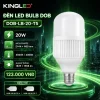Đèn led Bulb Kingled DOB 20W kích thước D144xR80mm