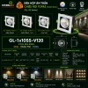 Đèn led Hộp Âm Trần Chiếu Rọi Kingled Dòng Topaz, 1 bóng, 3 Chế Độ Ánh Sáng 10W kích thước A127xB127xC75mm lỗ khoét 110x110mm