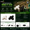 Phụ Kiện Thanh Ray Đèn led Rọi Ray Kingled Khớp nối chữ T thanh ray Trắng / Đen