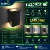 Đèn led Gắn Tường Ngoài Trời Kingled Vỏ Đen 2x12W kích thước D100xR115xC170mm