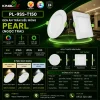 Đèn led Âm Trần Siêu Mỏng Kingled Dòng Pearl, Tròn, 3 Chế Độ Ánh Sáng 9W Ø150*C21mm lỗ khoét Ø130mm