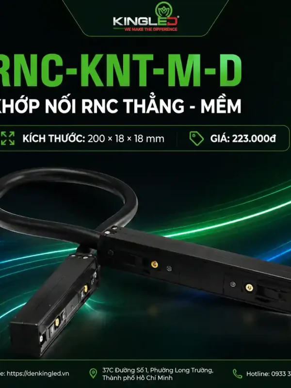 Phụ Kiện Ray Nam Châm Kingled Khớp nối RNC thẳng - mềm kích thước 200x18x18mm