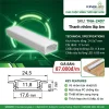 Phụ Kiện Nguồn Thanh Nhôm Định Hình Kingled Thanh nhôm lắp âm kích thước 24.5x7x15mm