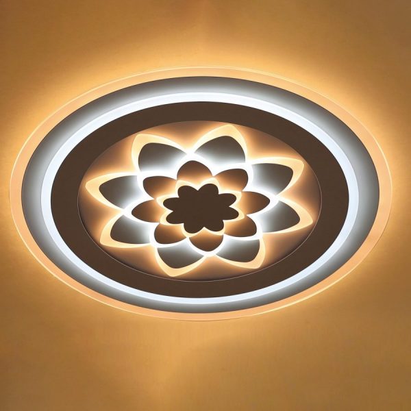 Đèn ốp trần mâm LED Mica Hoa Sen cho phòng khách Venus KD0079/3