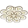 Đèn ốp trần mâm LED tròn 12 tay đồng tiền Venus 9560/6+6 (100)