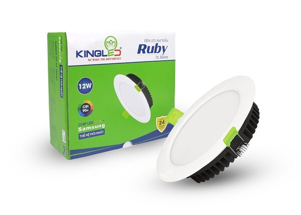 Đèn Âm Trần Ruby 12W Đơn Sắc