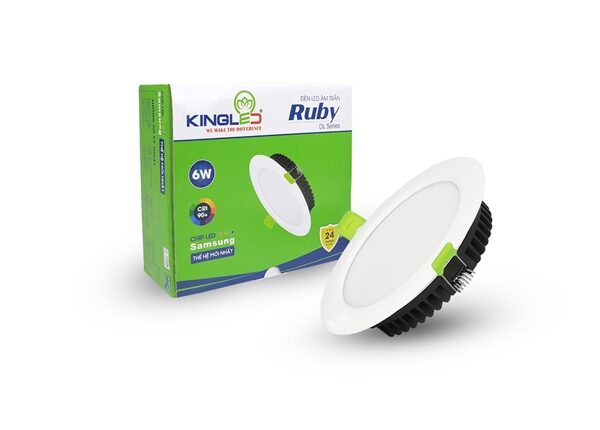 Đèn Âm Trần Ruby 06W Đơn Sắc