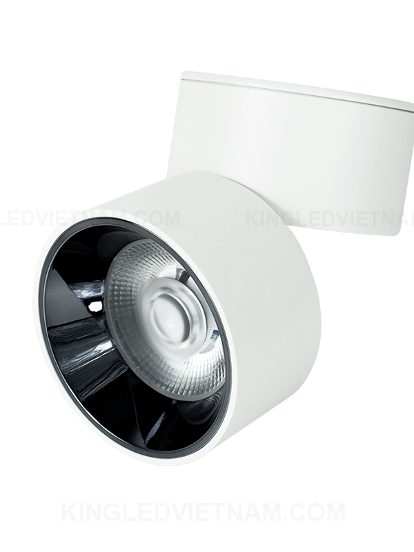 Đèn LED ống bơ rọi gập 16W vỏ trắng DA-OBRG-16SS-T KingLED