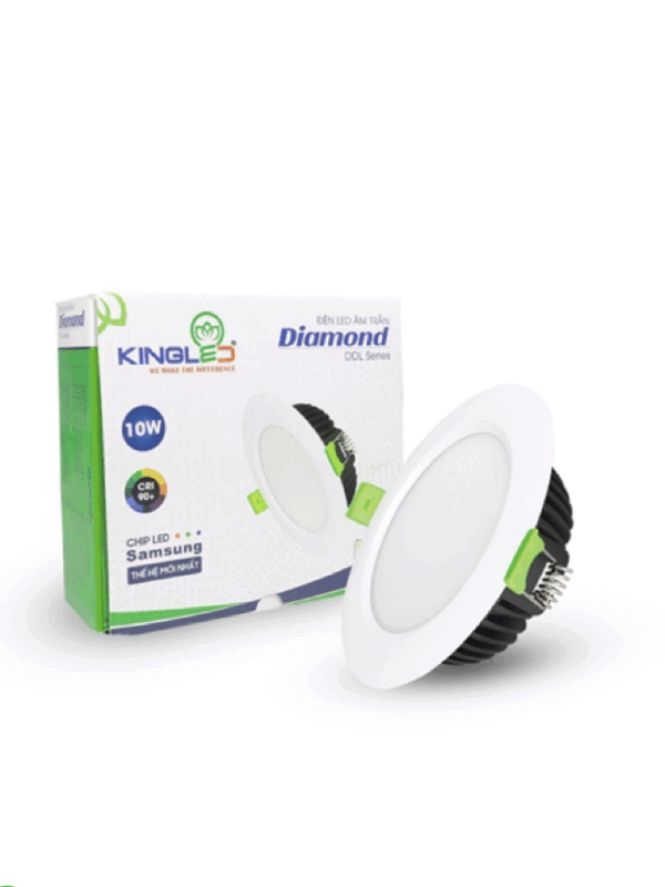 Đèn LED Âm Trần Diamond 15W Đổi Màu (DDL-15SS-T140-DM) Kingled