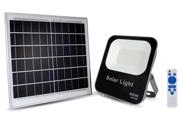 Đèn Pha LED Năng Lượng Mặt Trời 60W (EC-FLSL-60) Kingeco