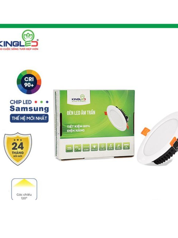 Đèn LED Âm Trần Đổi Màu 6W/ 8W/ 12W Kingled