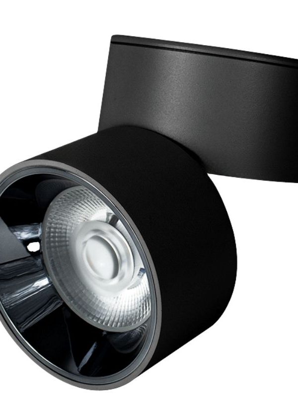 Đèn LED ống bơ rọi gập 12W vỏ đen DA-OBRG-12SS-Đ KingLED